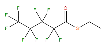 Perfluoro-pentan ethioic acid S-ethyl ester